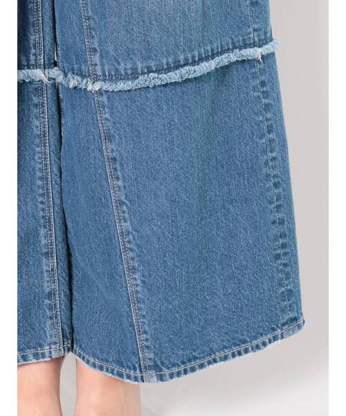 GYDA（ジェイダ）の「フリンジワイドデニムパンツ（デニムパンツ・レディース・オフホワイト/ブルー・SMALL/MEDIUM）」の15枚目の写真