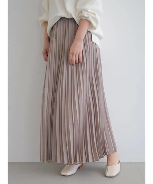 AMERICAN HOLIC（アメリカンホリック）の「マルチプリーツロングスカート　＊●（スカート・レディース・オフホワイト/サックスブルー/その他/モカ/ライトピンク・FREE）」の19枚目の写真