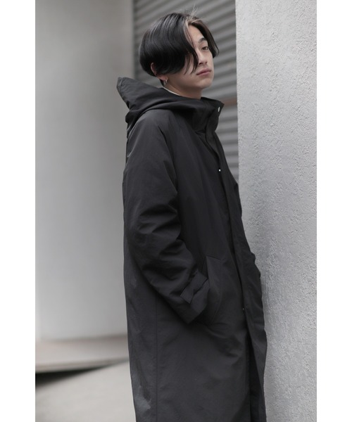 CREARE -LINO-（クレアーレリノ）の「オーバーサイズ フード付きロングコート（モッズコート・メンズ・ブラック/オフホワイト/カーキ・M/L）」の16枚目の写真
