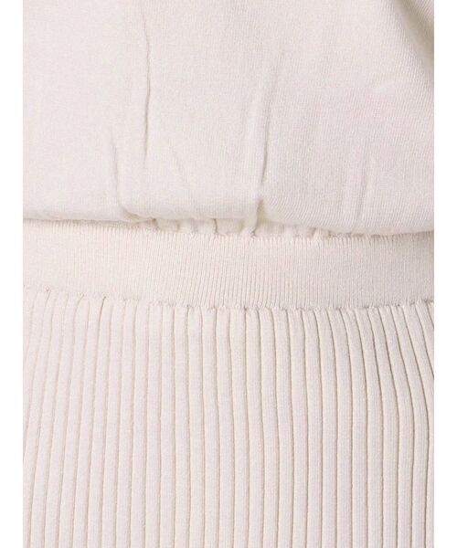 GYDA（ジェイダ）の「ショルダーオープン2WAYチョーカーKT OP（ワンピース・レディース・アイボリー/ブラック/ピンク・FREE）」の18枚目の写真