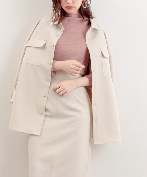 natural couture(ナチュラルクチュール)の「きれいカラーおしゃれCPOジャケット(その他アウター・レディース・ベージュ/イエロー/アイボリー・FREE)」の15枚目の写真