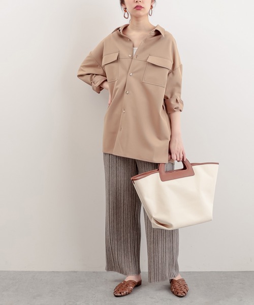 natural couture(ナチュラルクチュール)の「きれいカラーおしゃれCPOジャケット(その他アウター・レディース・ベージュ/イエロー/アイボリー・FREE)」の5枚目の写真