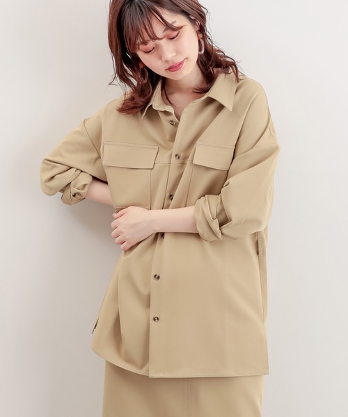 natural couture(ナチュラルクチュール)の「きれいカラーおしゃれCPOジャケット(その他アウター・レディース・ベージュ/イエロー/アイボリー・FREE)」の13枚目の写真