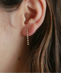 ラインストーンスイングイヤリング