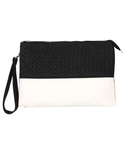 VENCEEXCHANGE（ヴァンスエクスチェンジ）の「メッシュクラッチBAG（クラッチバッグ・メンズ・ブラック/ホワイト/スカイブルー/コーラル・FREE）」の2枚目の写真