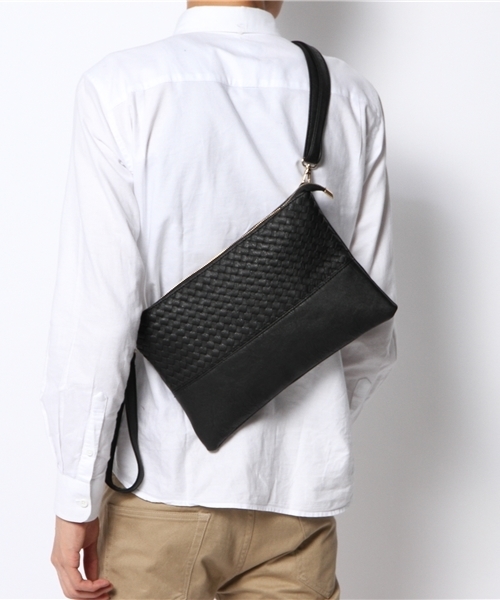 VENCEEXCHANGE（ヴァンスエクスチェンジ）の「メッシュクラッチBAG（クラッチバッグ・メンズ・ブラック/ホワイト/スカイブルー/コーラル・FREE）」の9枚目の写真