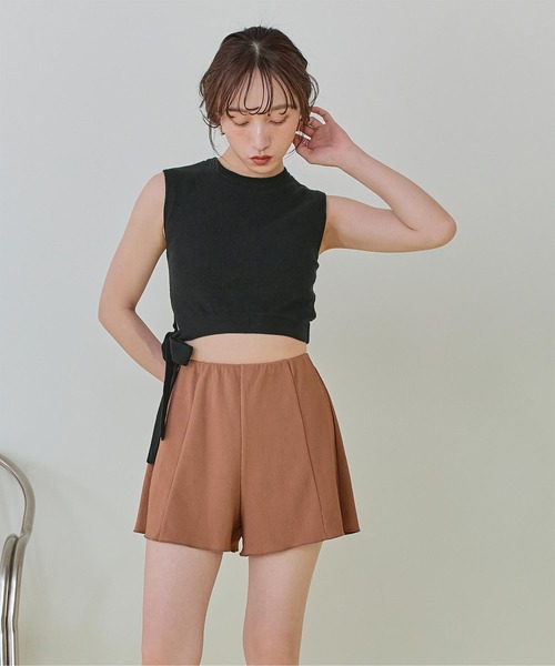 SEA DRESS（シードレス）の「サイドリボンニット×ハイウエストビキニ/水着（水着・レディース・アイボリー/ピンク/ブラック/ブラウン・M/S/L）」の18枚目の写真