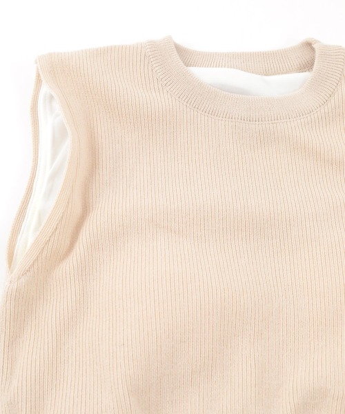 SEA DRESS（シードレス）の「サイドリボンニット×ハイウエストビキニ/水着（水着・レディース・アイボリー/ピンク/ブラック/ブラウン・M/S/L）」の15枚目の写真