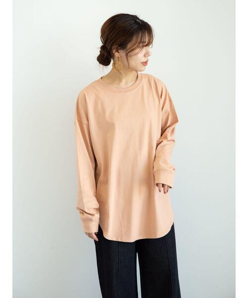 Sugar spoon(シュガースプーン)の「・SUGAR SPOON SET2点Tシャツ&ロンT*(Tシャツ/カットソー・レディース・ブルー/オフホワイト/チャコールグレー/オレンジ・FREE)」の7枚目の写真