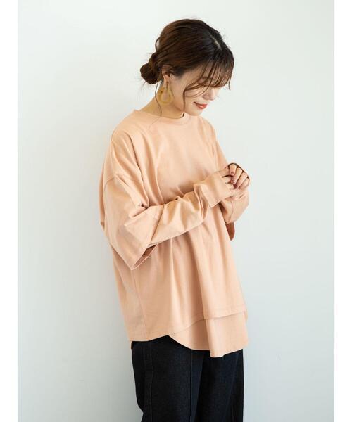 Sugar spoon(シュガースプーン)の「・SUGAR SPOON SET2点Tシャツ&ロンT*(Tシャツ/カットソー・レディース・ブルー/オフホワイト/チャコールグレー/オレンジ・FREE)」の17枚目の写真