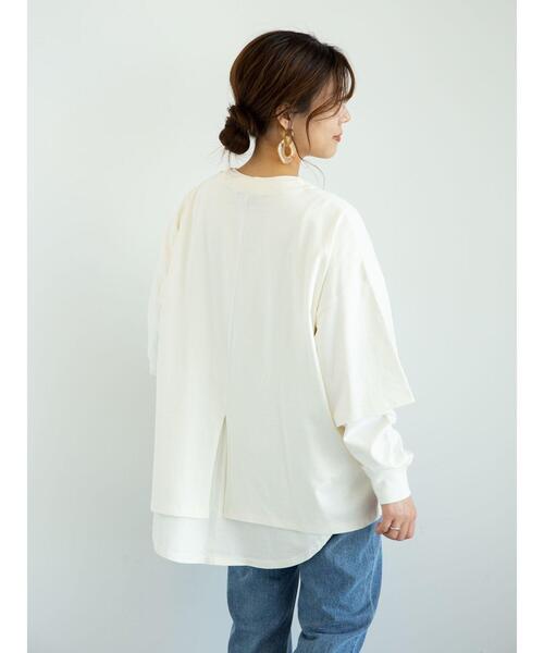 Sugar spoon(シュガースプーン)の「・SUGAR SPOON SET2点Tシャツ&ロンT*(Tシャツ/カットソー・レディース・ブルー/オフホワイト/チャコールグレー/オレンジ・FREE)」の21枚目の写真
