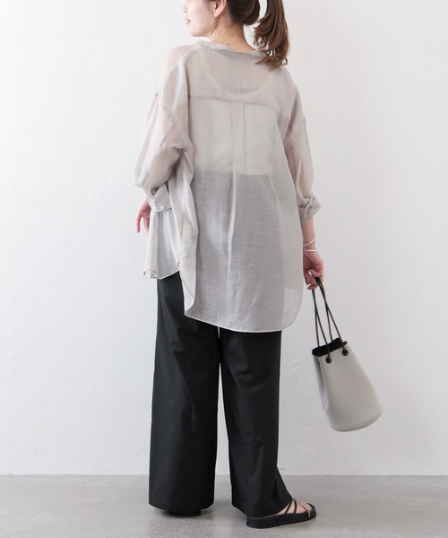 JOURNAL STANDARD（ジャーナルスタンダード）の「ファインクロスイージーワイドパンツ◆（その他パンツ・レディース・ブラック/イエロー/ベージュ・38/36）」の13枚目の写真