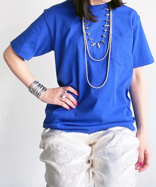 MADE IN USA(メイドインユーエスエー)の「SH:PROTAG MADE IN USA PKT TEE S/S メイドインUSA 9.1オンス ヘビーコットン ポケット Tシャツ サステナブル(Tシャツ/カットソー・レディース・ホワイト/ブラック/グレー/ライトブラウン/ロイヤルブルー/レッド/ダークグリーン・S/M/L/XL/2XL)」の6枚目の写真
