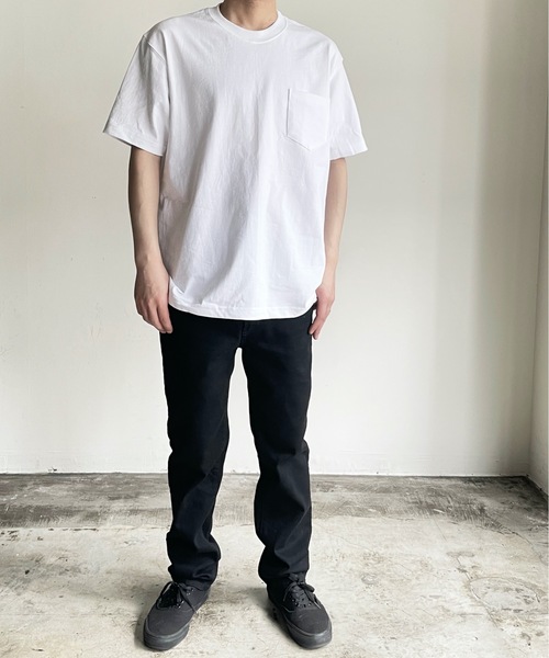 MADE IN USA(メイドインユーエスエー)の「SH:PROTAG MADE IN USA PKT TEE S/S メイドインUSA 9.1オンス ヘビーコットン ポケット Tシャツ サステナブル(Tシャツ/カットソー・レディース・ホワイト/ブラック/グレー/ライトブラウン/ロイヤルブルー/レッド/ダークグリーン・S/M/L/XL/2XL)」の17枚目の写真