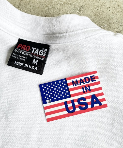MADE IN USA(メイドインユーエスエー)の「SH:PROTAG MADE IN USA PKT TEE S/S メイドインUSA 9.1オンス ヘビーコットン ポケット Tシャツ サステナブル(Tシャツ/カットソー・レディース・ホワイト/ブラック/グレー/ライトブラウン/ロイヤルブルー/レッド/ダークグリーン・S/M/L/XL/2XL)」の14枚目の写真