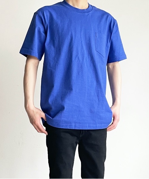 MADE IN USA(メイドインユーエスエー)の「SH:PROTAG MADE IN USA PKT TEE S/S メイドインUSA 9.1オンス ヘビーコットン ポケット Tシャツ サステナブル(Tシャツ/カットソー・レディース・ホワイト/ブラック/グレー/ライトブラウン/ロイヤルブルー/レッド/ダークグリーン・S/M/L/XL/2XL)」の12枚目の写真