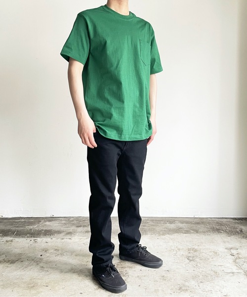 MADE IN USA(メイドインユーエスエー)の「SH:PROTAG MADE IN USA PKT TEE S/S メイドインUSA 9.1オンス ヘビーコットン ポケット Tシャツ サステナブル(Tシャツ/カットソー・レディース・ホワイト/ブラック/グレー/ライトブラウン/ロイヤルブルー/レッド/ダークグリーン・S/M/L/XL/2XL)」の18枚目の写真