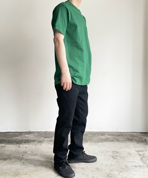 MADE IN USA(メイドインユーエスエー)の「SH:PROTAG MADE IN USA PKT TEE S/S メイドインUSA 9.1オンス ヘビーコットン ポケット Tシャツ サステナブル(Tシャツ/カットソー・レディース・ホワイト/ブラック/グレー/ライトブラウン/ロイヤルブルー/レッド/ダークグリーン・S/M/L/XL/2XL)」の9枚目の写真