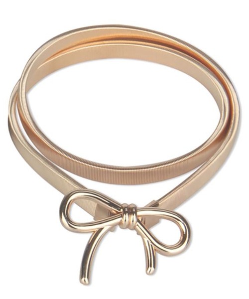 fiere（フィエール）の「ゴールドリボンベルト（ベルト・レディース・ゴールド・55cm）」の2枚目の写真