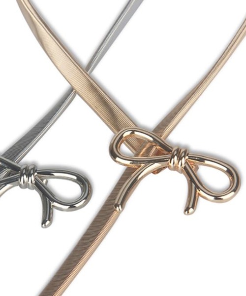 fiere（フィエール）の「ゴールドリボンベルト（ベルト・レディース・ゴールド・55cm）」の5枚目の写真