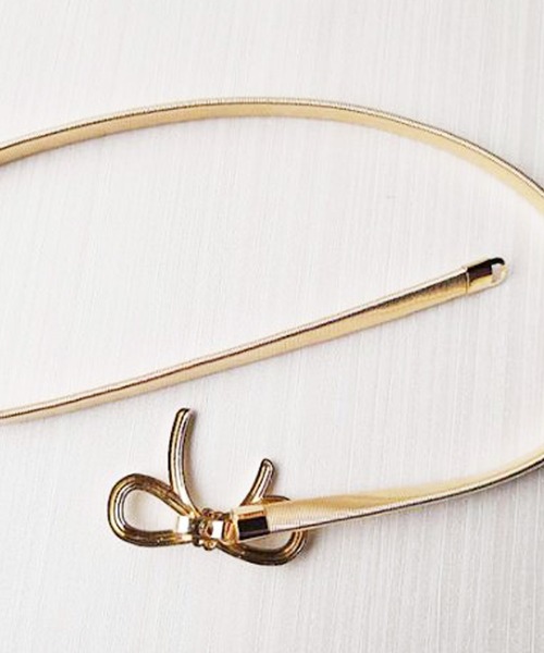 fiere（フィエール）の「ゴールドリボンベルト（ベルト・レディース・ゴールド・55cm）」の8枚目の写真