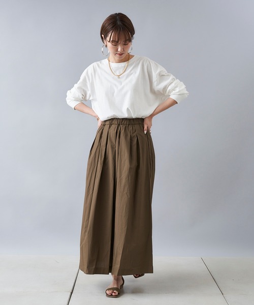 DouDou(ドゥドゥ)の「BIG T(Tシャツ/カットソー・レディース・ブラック/オフホワイト/ライトベージュ・FREE)」の8枚目の写真