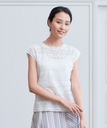 【ANAYI】アナイ　 バルファスジャージーリブプルオーバー トップス レース ANAYI バルファスジャージーリブプルオーバー 38 - メルカリ
