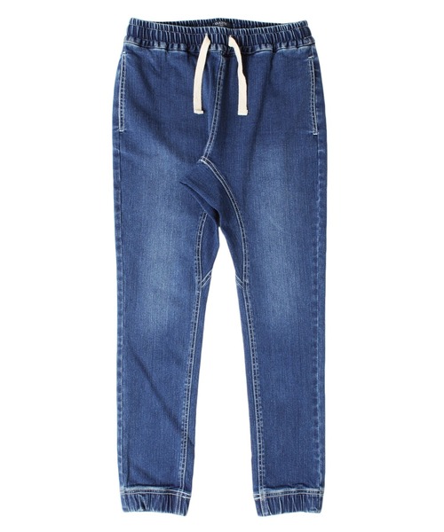 GLAZOS（グラソス）の「[テーパード]接触冷感デニム・ジョガーアンクルパンツ（デニムパンツ・キッズ・ライトブルー/ブルー/ホワイト・130cm/170cm/140cm/160cm/150cm）」の6枚目の写真