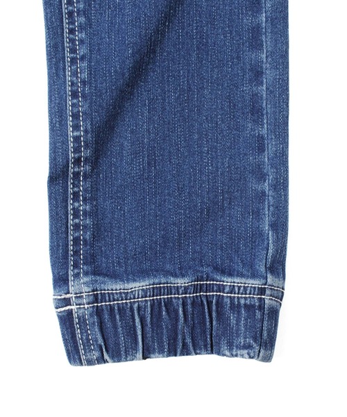 GLAZOS（グラソス）の「[テーパード]接触冷感デニム・ジョガーアンクルパンツ（デニムパンツ・キッズ・ライトブルー/ブルー/ホワイト・130cm/170cm/140cm/160cm/150cm）」の11枚目の写真