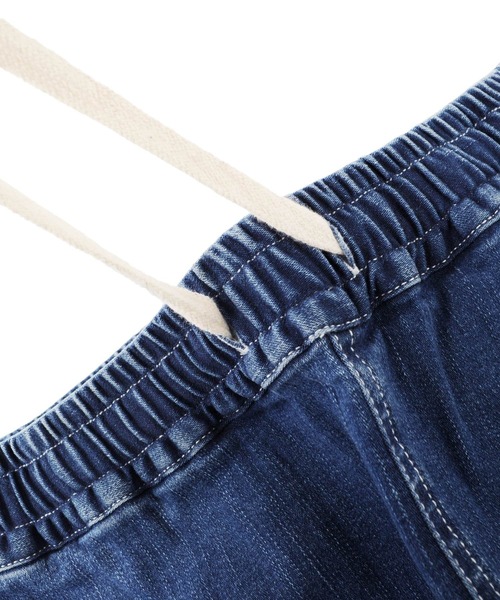 GLAZOS（グラソス）の「[テーパード]接触冷感デニム・ジョガーアンクルパンツ（デニムパンツ・キッズ・ライトブルー/ブルー/ホワイト・130cm/170cm/140cm/160cm/150cm）」の13枚目の写真