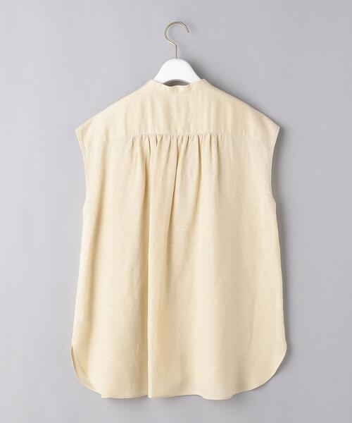 UNITED ARROWS(ユナイテッドアローズ)の「UWCC CE/LINEN ノースリーブ シャツ◆(シャツ/ブラウス・レディース・オリーブ/ターコイズブルー/ナチュラル・FREE)」の15枚目の写真