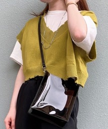 WEGO | WEGO/【2点セット】Tシャツセットダメージショートニットベスト(ベスト)