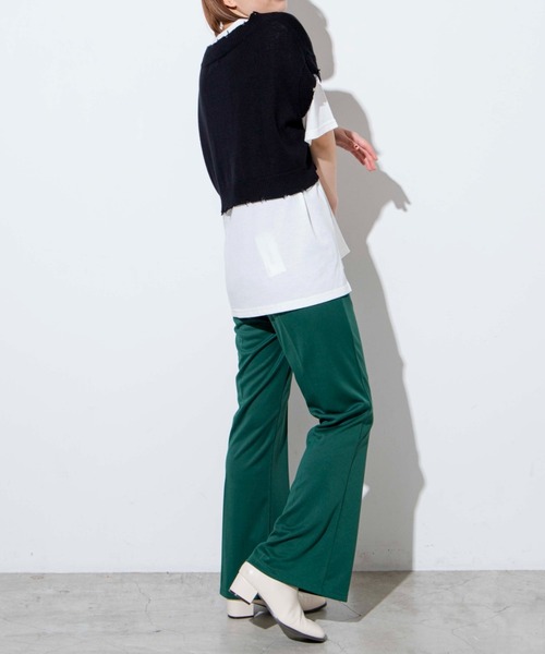 WEGO（ウィゴー）の「WEGO/【2点セット】Tシャツセットダメージショートニットベスト（ベスト・レディース・ライム/オレンジ/ブラック/アイボリー・FREE）」の19枚目の写真