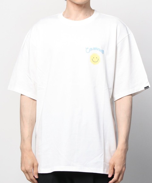 COVERNAT(カバーナット)の「【COVERNAT】SMILE LOGO S/S TEE / カバーナット ワンポイント スマイル ロゴ Tシャツ(Tシャツ/カットソー・メンズ・ホワイト/ブルー/ピンク・SMALL/MEDIUM/LARGE/X-LARGE)」の2枚目の写真