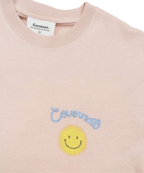 COVERNAT(カバーナット)の「【COVERNAT】SMILE LOGO S/S TEE / カバーナット ワンポイント スマイル ロゴ Tシャツ(Tシャツ/カットソー・メンズ・ホワイト/ブルー/ピンク・SMALL/MEDIUM/LARGE/X-LARGE)」の16枚目の写真