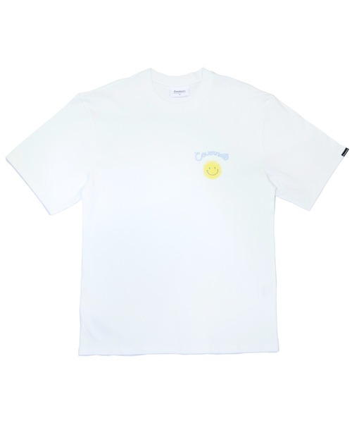 COVERNAT(カバーナット)の「【COVERNAT】SMILE LOGO S/S TEE / カバーナット ワンポイント スマイル ロゴ Tシャツ(Tシャツ/カットソー・メンズ・ホワイト/ブルー/ピンク・SMALL/MEDIUM/LARGE/X-LARGE)」の7枚目の写真