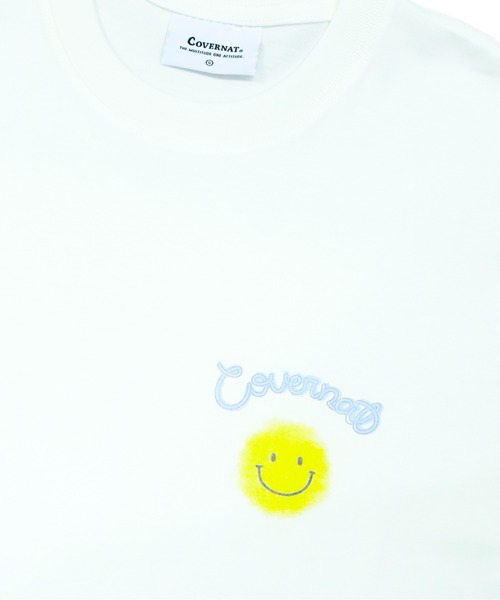COVERNAT(カバーナット)の「【COVERNAT】SMILE LOGO S/S TEE / カバーナット ワンポイント スマイル ロゴ Tシャツ(Tシャツ/カットソー・メンズ・ホワイト/ブルー/ピンク・SMALL/MEDIUM/LARGE/X-LARGE)」の8枚目の写真