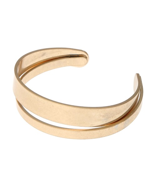 CRAFT STANDARD BOUTIQUE(クラフトスタンダードブティック)の「シンプルメタル2連バングル *(ブレスレット・レディース・シルバー/ゴールド・FREE)」の5枚目の写真