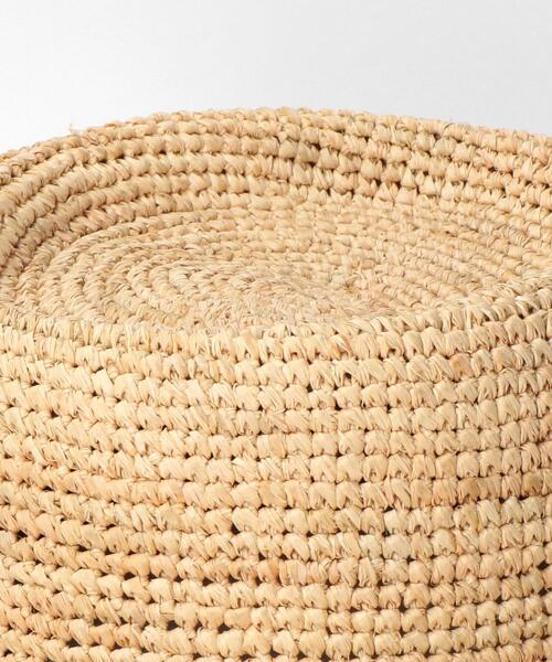 green label relaxing（グリーンレーベルリラクシング）の「CFC ラフィア レース ブリムハット（ハット・レディース・ナチュラル・FREE）」の5枚目の写真