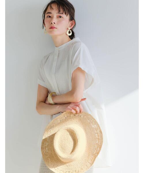 green label relaxing（グリーンレーベルリラクシング）の「CFC ラフィア レース ブリムハット（ハット・レディース・ナチュラル・FREE）」の12枚目の写真