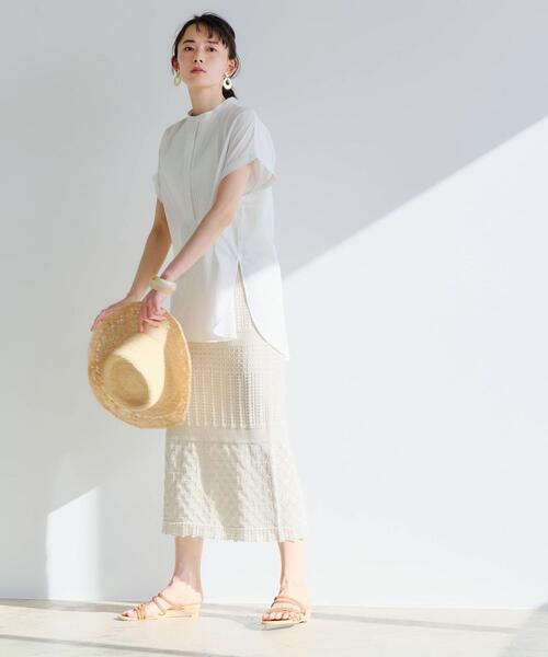 green label relaxing（グリーンレーベルリラクシング）の「CFC ラフィア レース ブリムハット（ハット・レディース・ナチュラル・FREE）」の13枚目の写真