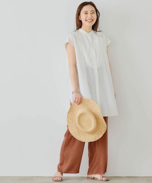 green label relaxing（グリーンレーベルリラクシング）の「CFC ラフィア レース ブリムハット（ハット・レディース・ナチュラル・FREE）」の19枚目の写真