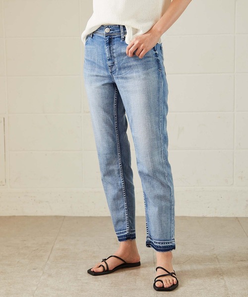 OUVRAGE CLASSE（ウヴラージュクラス）の「【YANUK/ヤヌーク】　ANNETTE　Really Light ストレート（デニムパンツ・レディース・ブルー・MEDIUM/SMALL）」の7枚目の写真