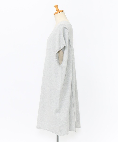 AS KNOW AS de base（アズノゥアズドゥバズ）の「八の字でＯＫロングベスト（ベスト・レディース・ブラック/アッシュグレー/ミント/ピンクベージュ・FREE）」の6枚目の写真