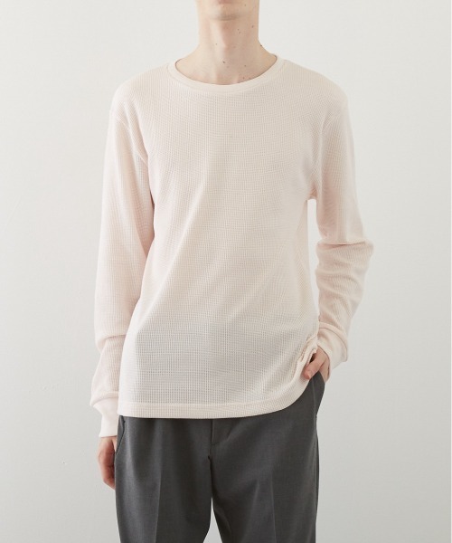 INNOCENT(イノセント)の「『RDS』クルーネック サーマルロンT(Tシャツ/カットソー・レディース・ホワイト/ブラック/ベージュ/ネイビー/グレー/カーキ/ライトピンク・LARGE/X-LARGE/MEDIUM)」の7枚目の写真