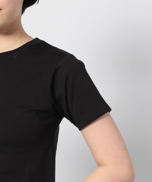 PAGEBOY（ページボーイ）の「WEB限定アイテム / ショートTシャツ（Tシャツ/カットソー・レディース・ブラック/レッド/オフホワイト/ブルー/ゼブラ/ネイビー/グリーン・FREE）」の13枚目の写真