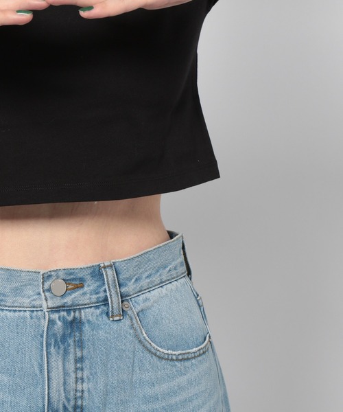 PAGEBOY（ページボーイ）の「WEB限定アイテム / ショートTシャツ（Tシャツ/カットソー・レディース・ブラック/レッド/オフホワイト/ブルー/ゼブラ/ネイビー/グリーン・FREE）」の17枚目の写真