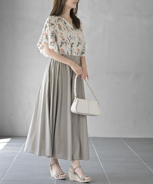 rps（アールピーエス）の「コットンマキシフレアースカート（スカート・レディース・ブラック/パープル/ブラウン/グリーン/ブルー/ネイビー/イエロー系その他/ライトカーキ/チャコールグレー/ピンク系その他/ダークブラウン/ラベンダー/イエロー/ライトグレー/マスタード/カーキ・M/フリー）」の19枚目の写真