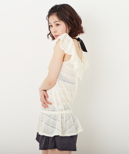 【ご好評につきラスト1点‼️】ベネトン タンキニ 4点セット NV 11L BENETTON / ベネトン】レディースタンキニ水着4点セット（水着