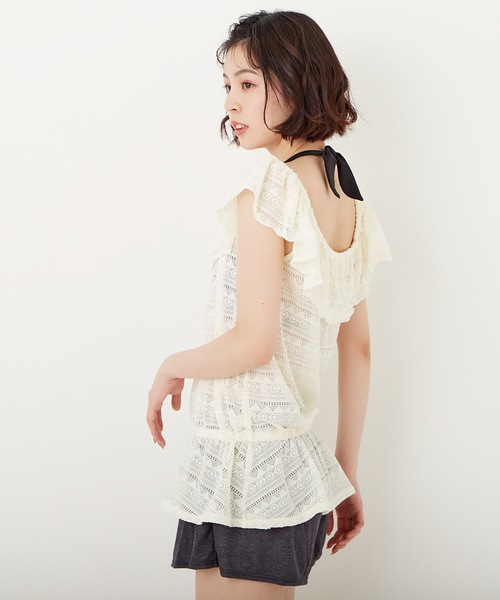 【ご好評につきラスト1点‼️】ベネトン タンキニ 4点セット NV 11L BENETTON / ベネトン】レディースタンキニ水着4点セット（水着